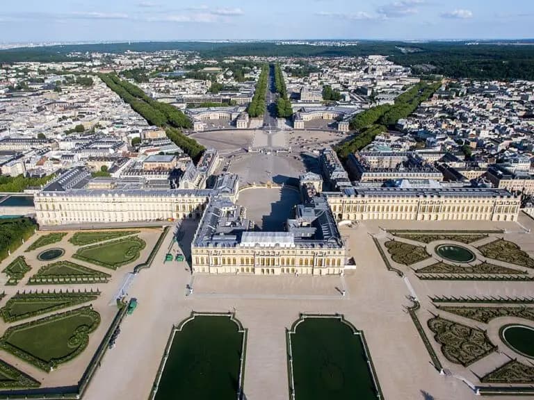 Vue aérienne du domaine de Versailles